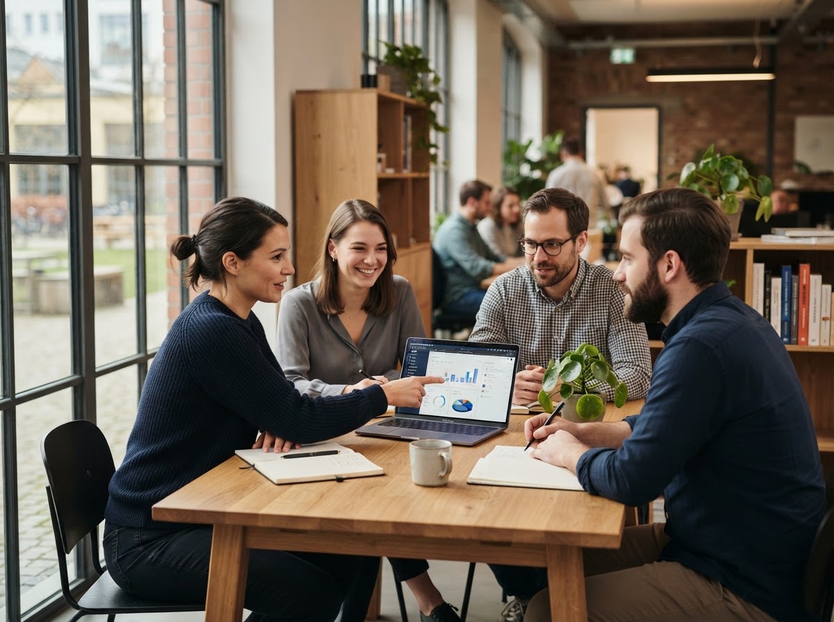 IImmediate App analysts reviewing predictive model output on screen